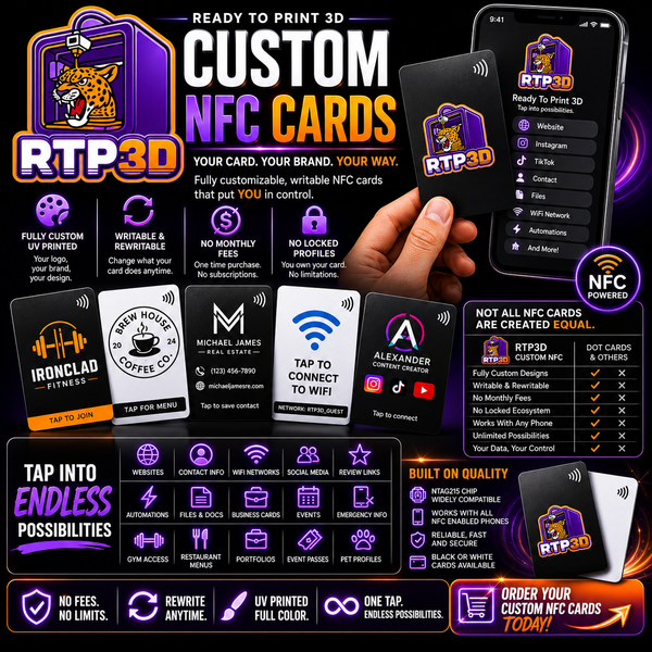 Custom NFC Cards by Ready to Print 3D