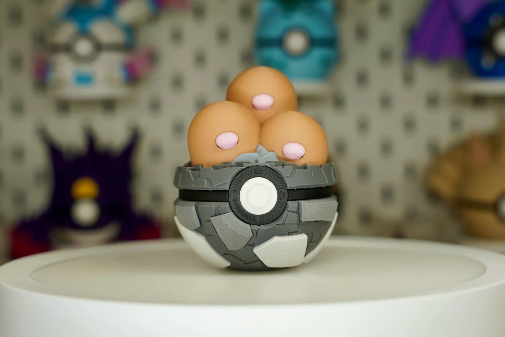 Pokémon-Inspired 3D Printed Poké Ball – Dugtrio