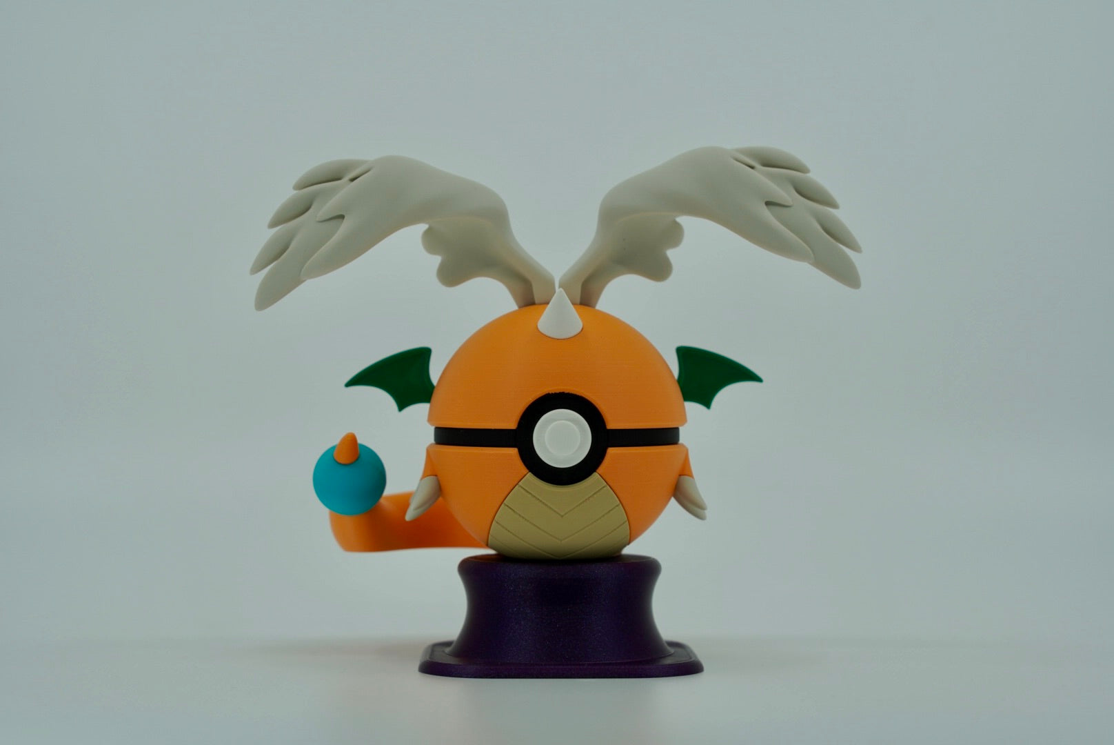 Mega Dragonite Pokeball – Custom 3D Printed Display Piece