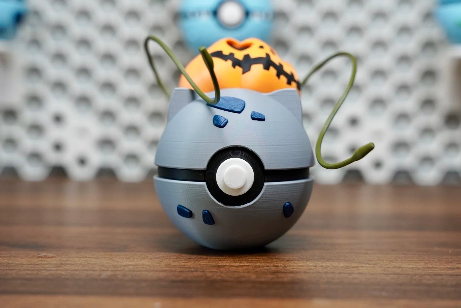Pokémon-Inspired 3D Printed Poké Ball – Bulbasaur