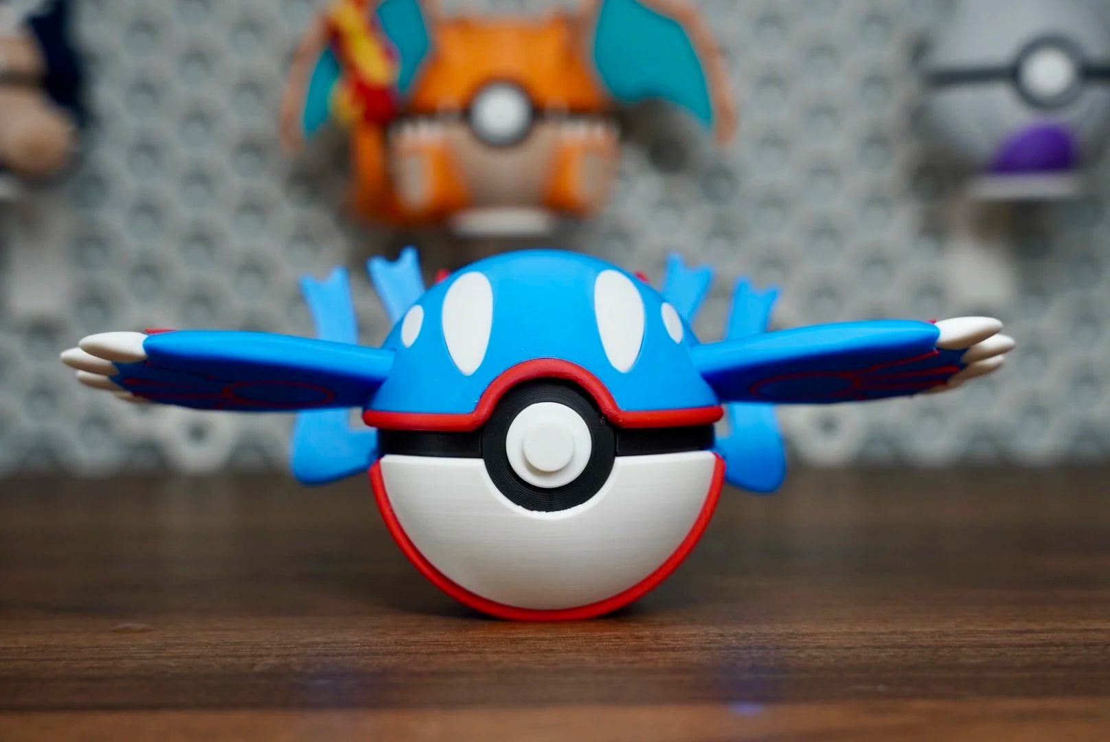 Pokémon-Inspired 3D Printed Poké Ball – Kyogre