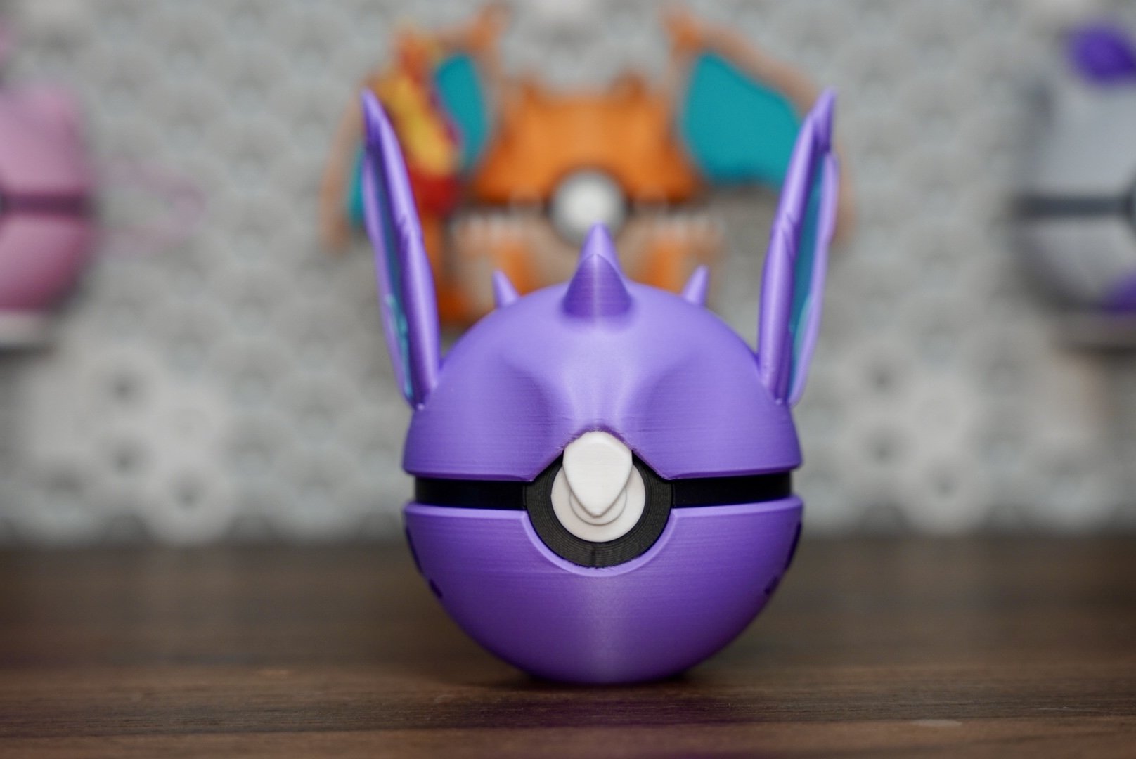 Pokémon-Inspired 3D Printed Poké Ball – Nidoran ♂