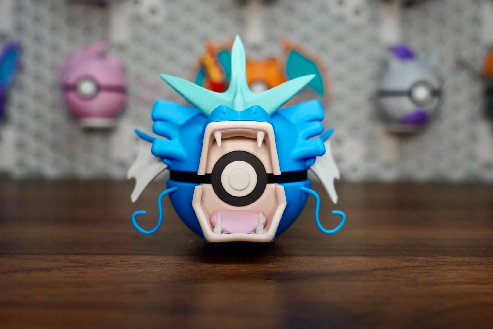 Pokémon-Inspired 3D Printed Poké Ball – Gyarados