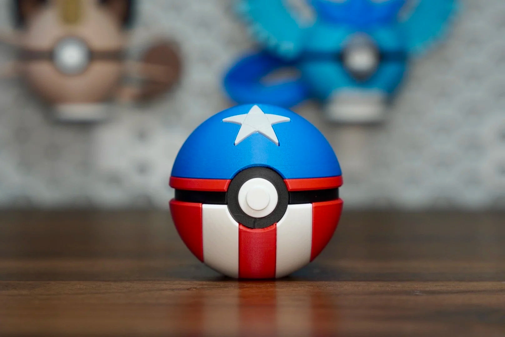 Captain America Poké Ball – Patriotic Power in the Palm of Your Hand