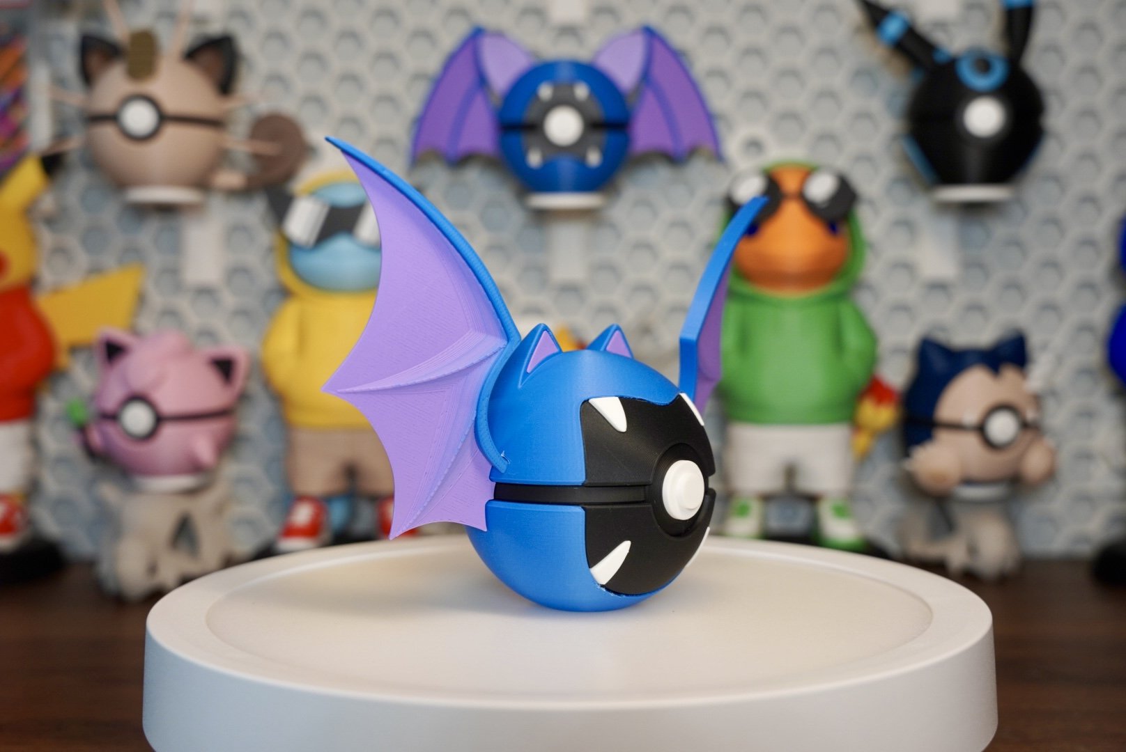 Pokémon-Inspired 3D Printed Poké Ball – Golbat