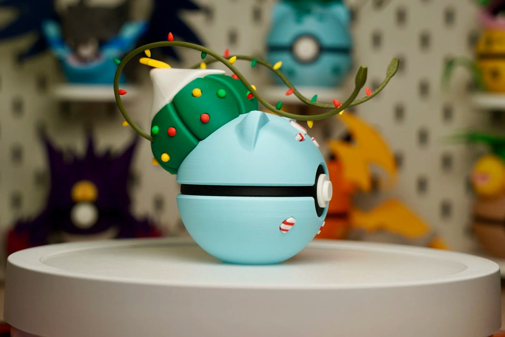Pokémon-Inspired 3D Printed Poké Ball – Bulbasaur