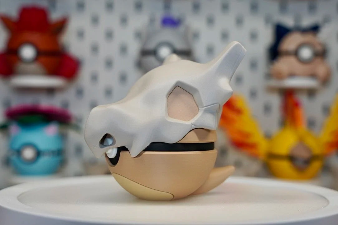 Pokémon-Inspired 3D Printed Poké Ball – Cubone