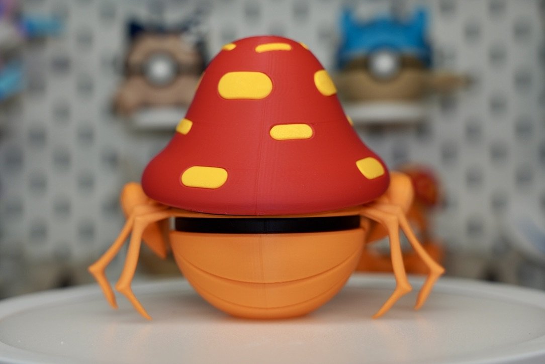 Pokémon-Inspired 3D Printed Poké Ball – Parasect