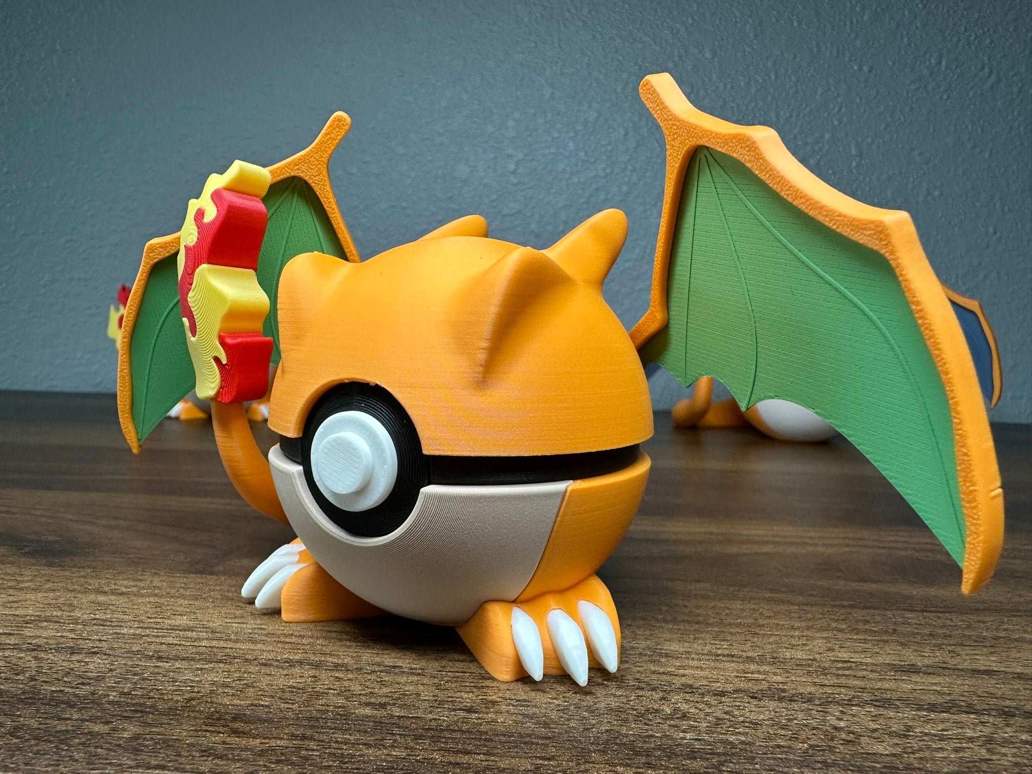 Pokémon-Inspired 3D Printed Poké Ball – Charizard