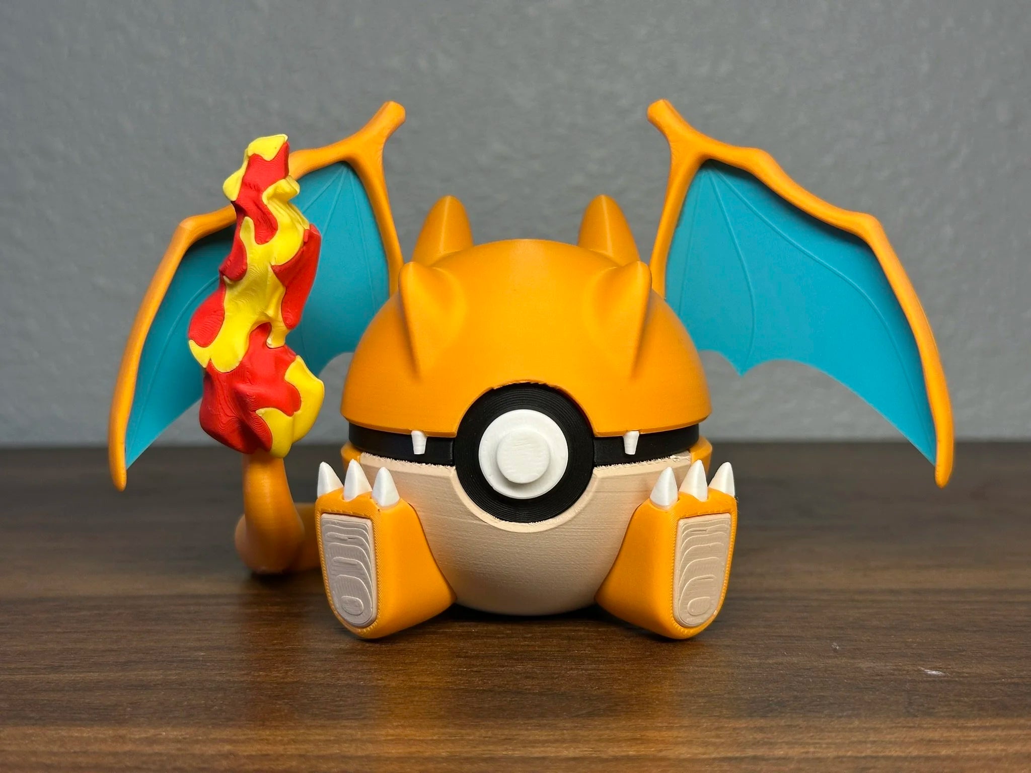 Pokémon-Inspired 3D Printed Poké Ball – Charizard