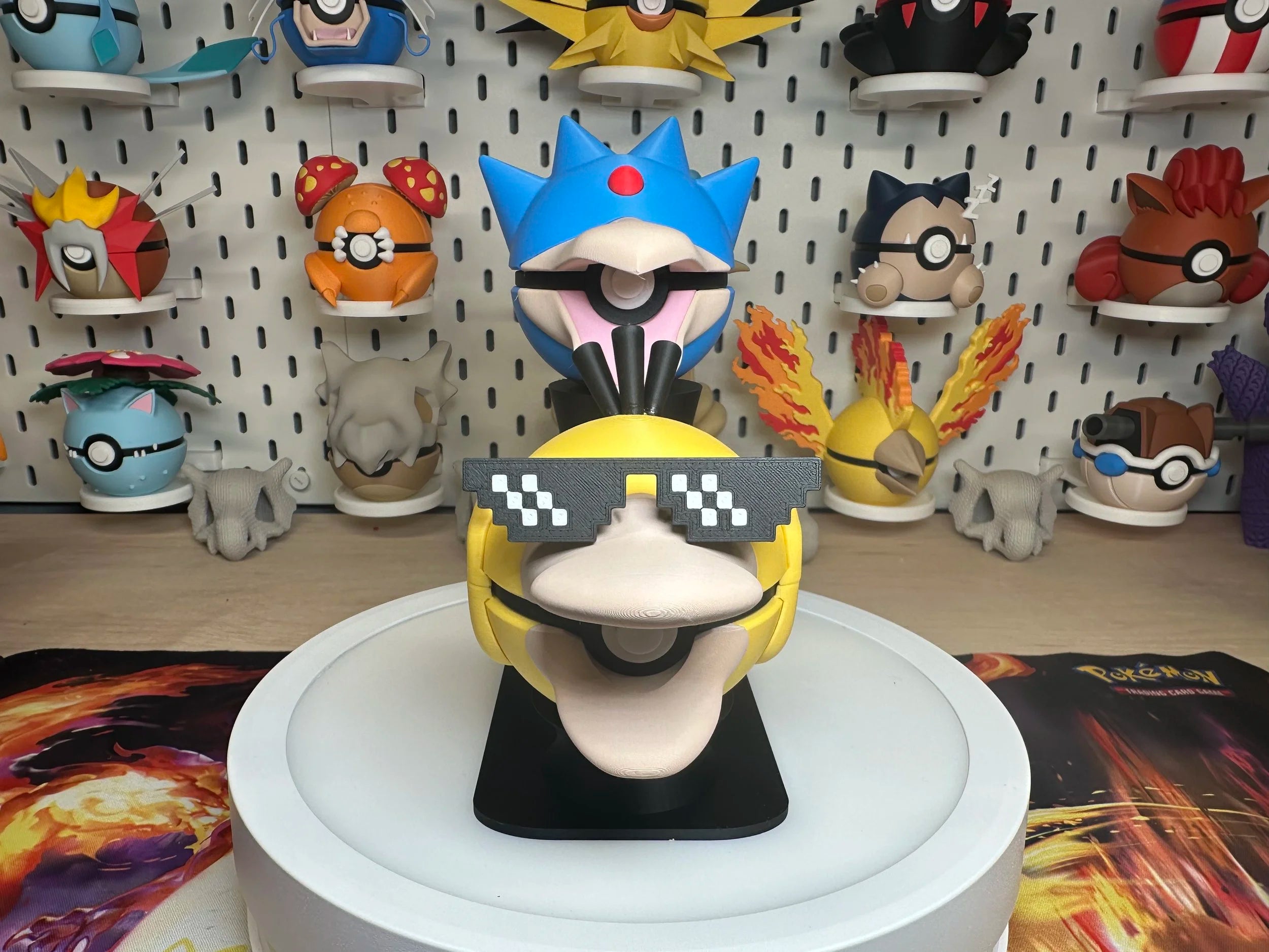 2-Tier Poké Ball Display Stand | Dual Poké Ball Holder | 3D Printed Pokémon Display (Stand Only)