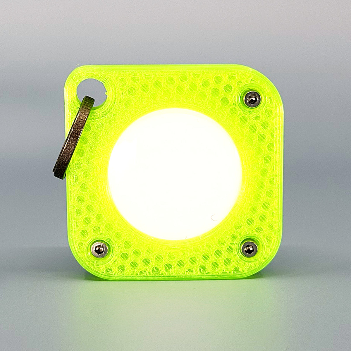 AirTag Keychain in Neon Green by Ready to Print 3D