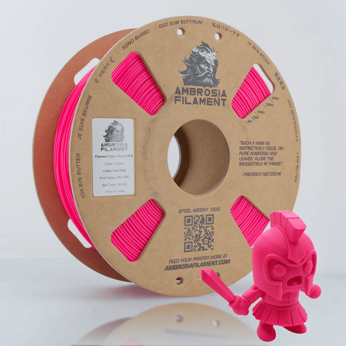 AMBROSIA ASA Filament of the Gods - 1KG Bambu AMS Friendly Cardboard Spools Premium 3D Printing Filament House ASA