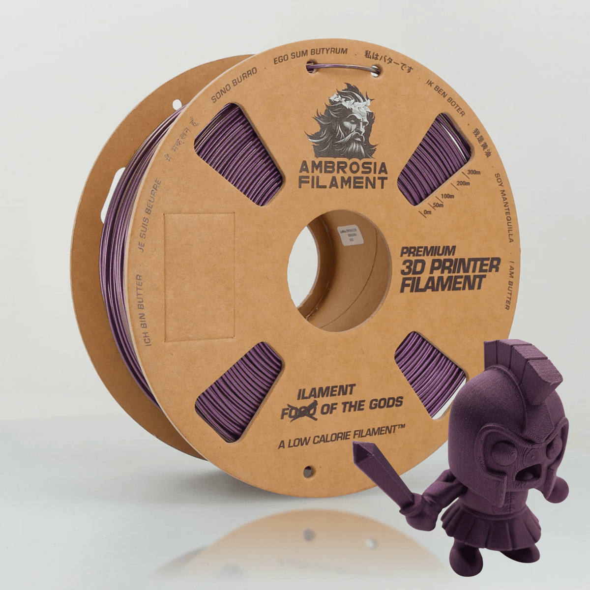 AMBROSIA Dolos Color Shifting ASA Filament of the Gods - 1KG Bambu AMS Friendly Cardboard Spools Premium 3D Printing Filament