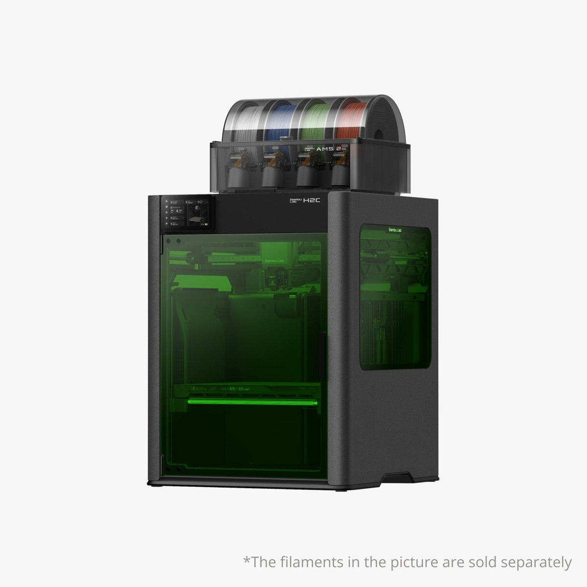 Bambu Lab H2C 3D Printer + AMS Combo and H2C Laser Full Combo