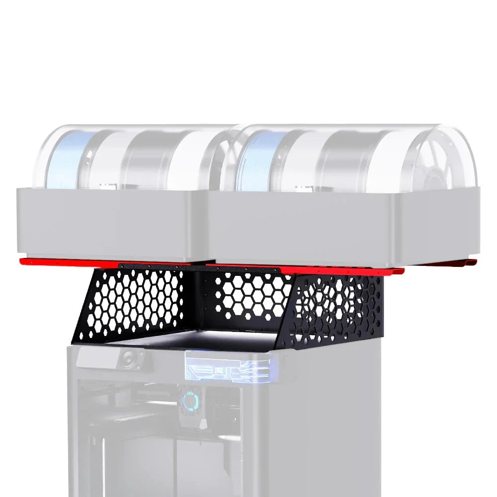 Biqu Panda Perch H2 and HT Add-on - Aluminum Mount for Two AMS and Multiple AMS HT for Bambu Lab H Series 3D Printer (H2D H2C H2S)