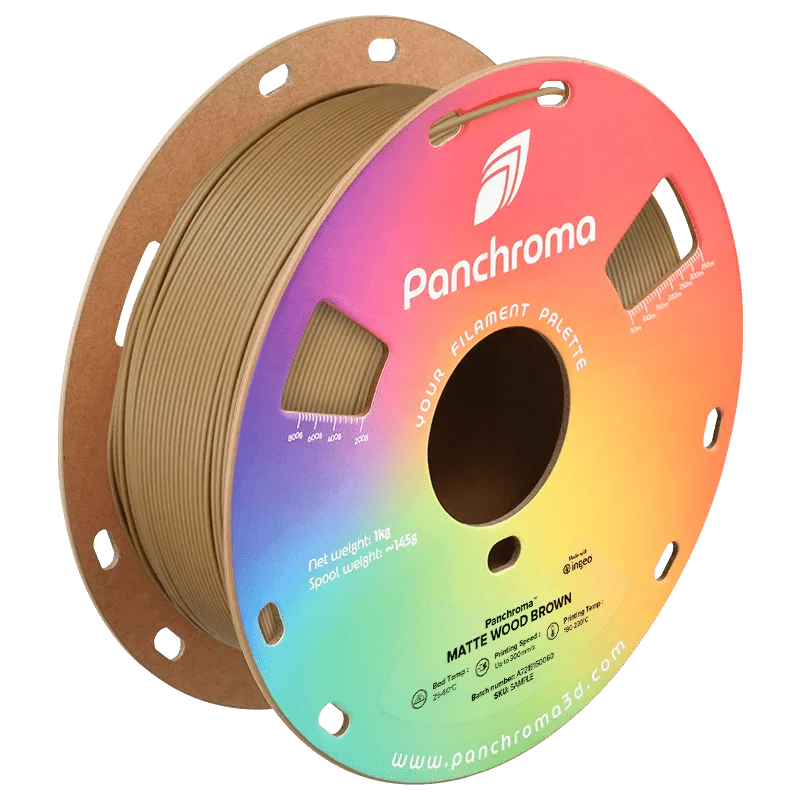 Panchroma" Matte (Formerly PolyTerra) PLA 3D Printer Filament 1KG 1.75mm