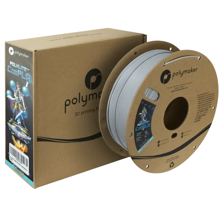 Polymaker PolyLite CosPLA Durable and Sandable PLA for Cosplay 3D Printer Filament 1KG 1.75mm