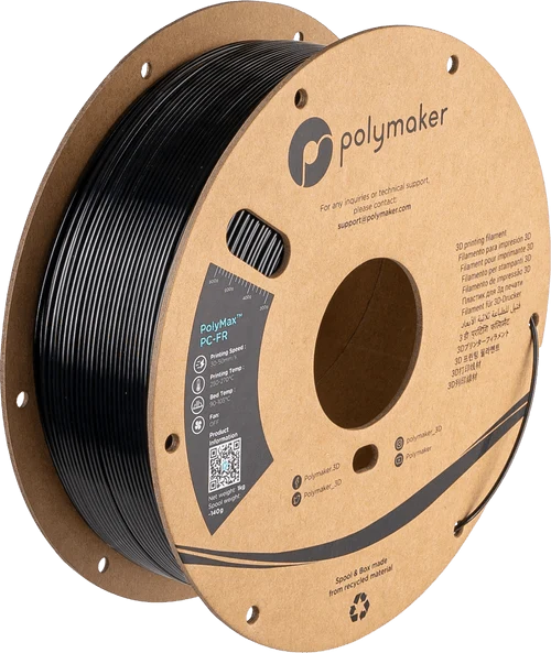 Polymaker PolyMax PC-FR Tough UL94 Flame Retardent Filament 3D Printer Filament 1KG 1.75mm